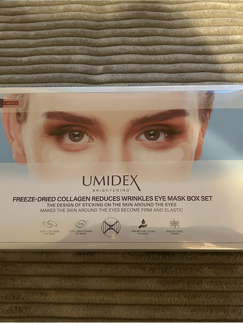 Umidex Brightening Freeze-Dried Collagen Eye Mask Set - White